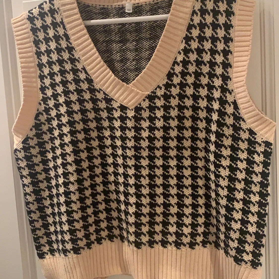 Rutig sweatshirt-Väst