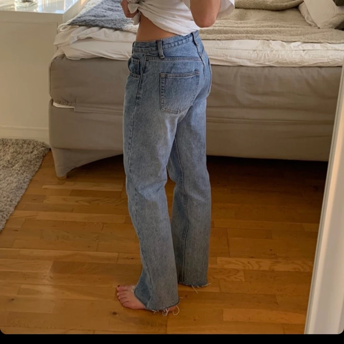 lågmidjade jeans - 90