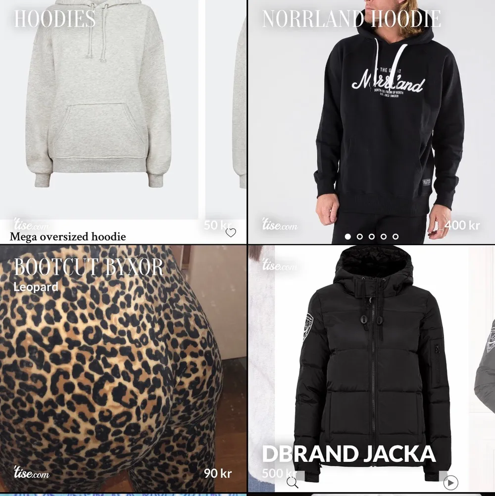 Grå oversize hoodie bikbok S, Norrlandhoodie S, Leopard bootcut byxor xs, dbrand jacka s. Hoodies.