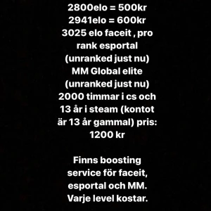 CS GO FACEIT KONTO - Dma för mer info!