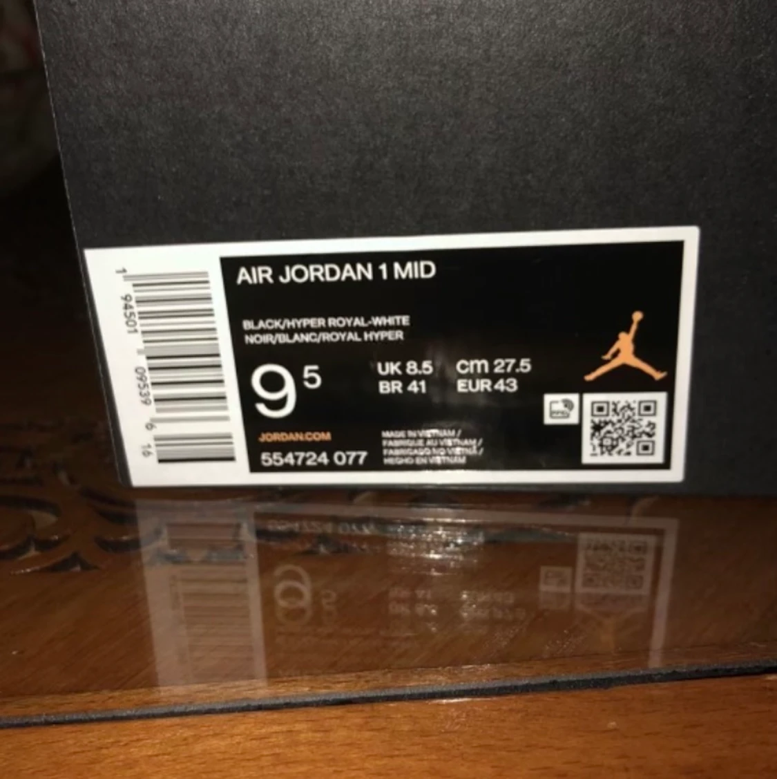 Jordan air 1 mid chili red white  - 91