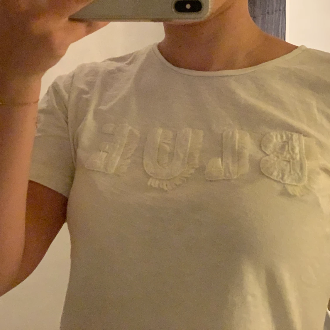 Benvit t-shirt med text  - 90