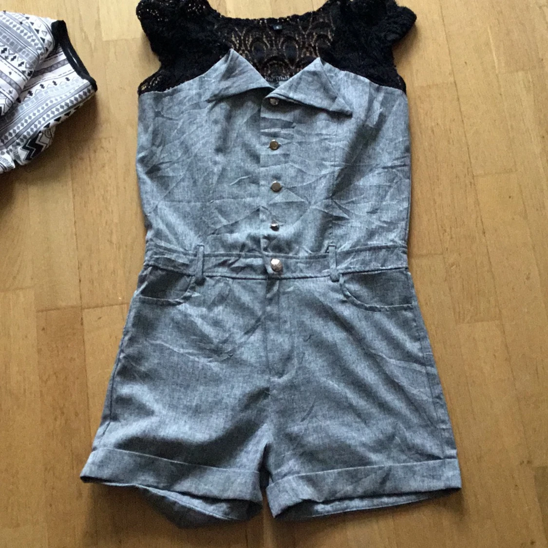 Super söt kostum kort jumpsuit 