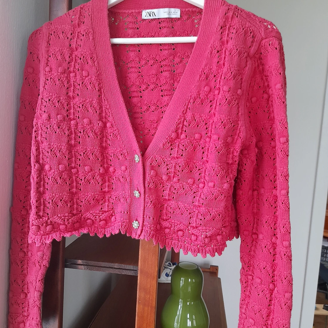 Virkad kort kofta från Zara - 91