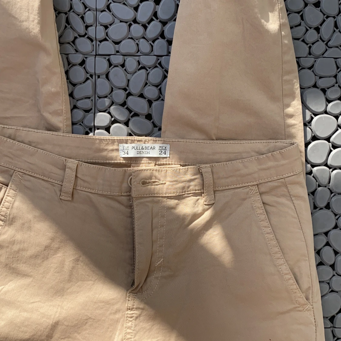 Beige kostymbyxor  - 91