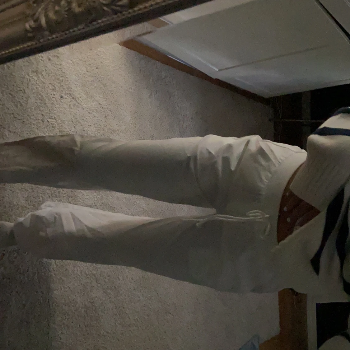 Vita Linnebyxor  - 90