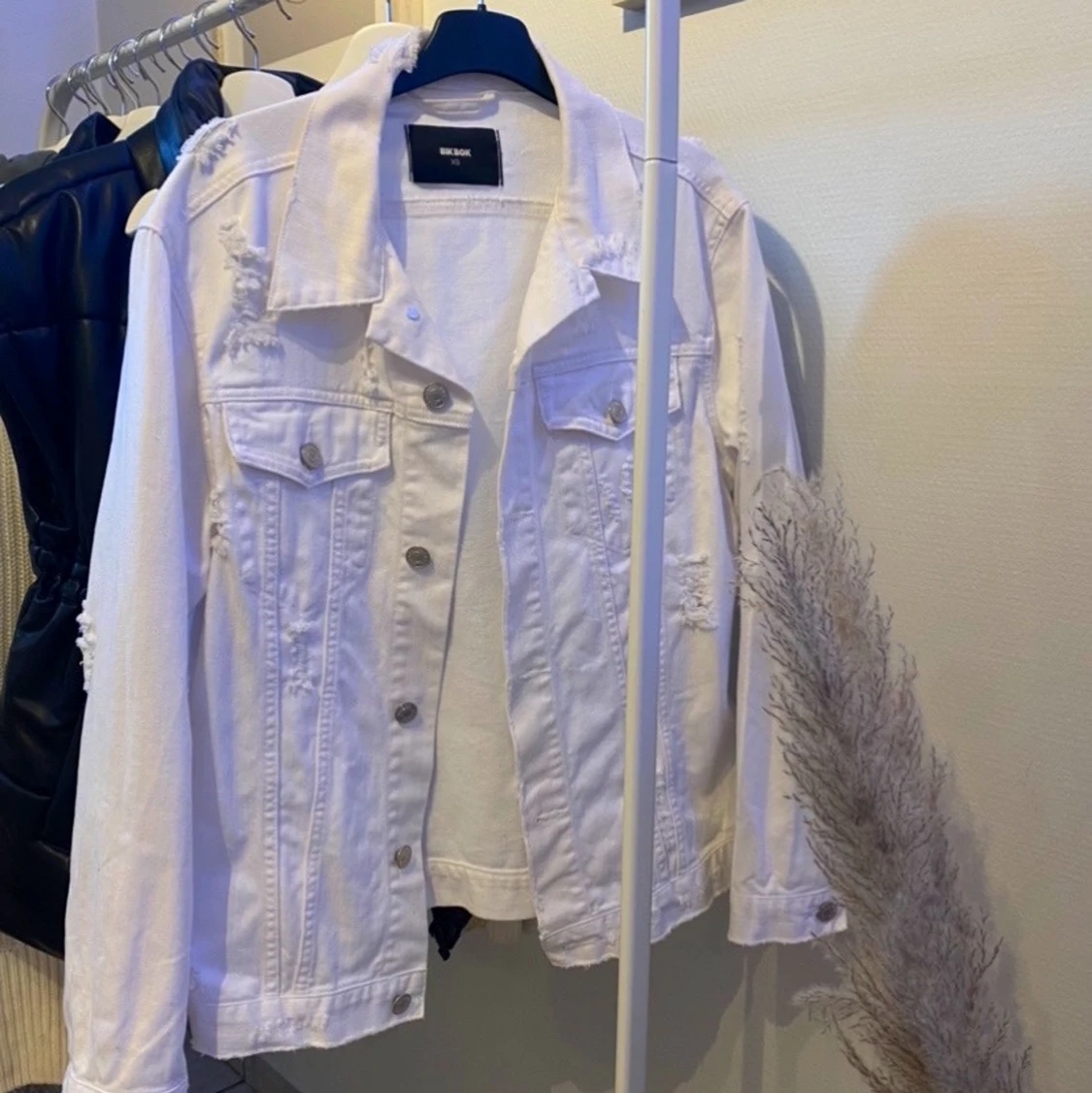 Vit jeansjacka