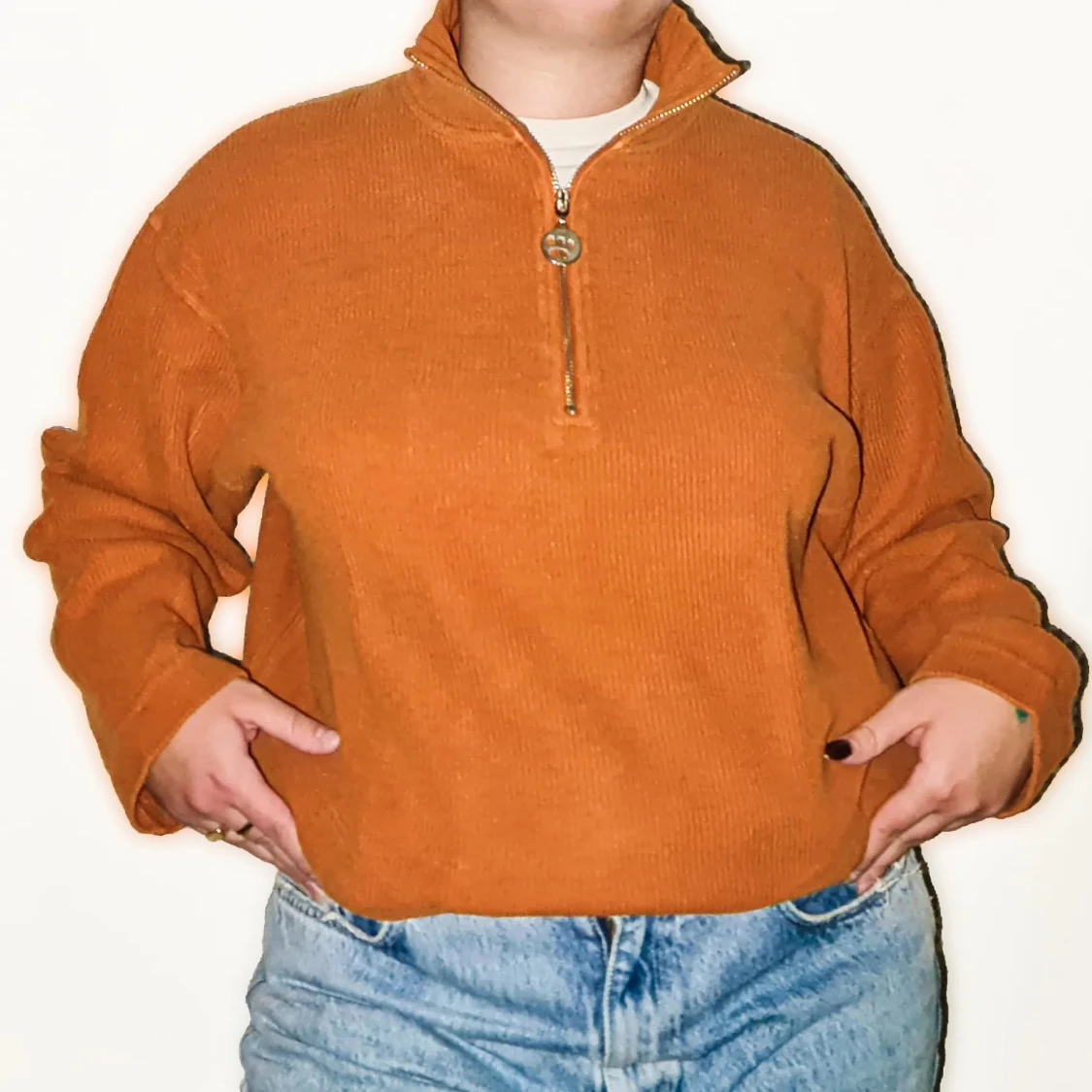Orange Sweater