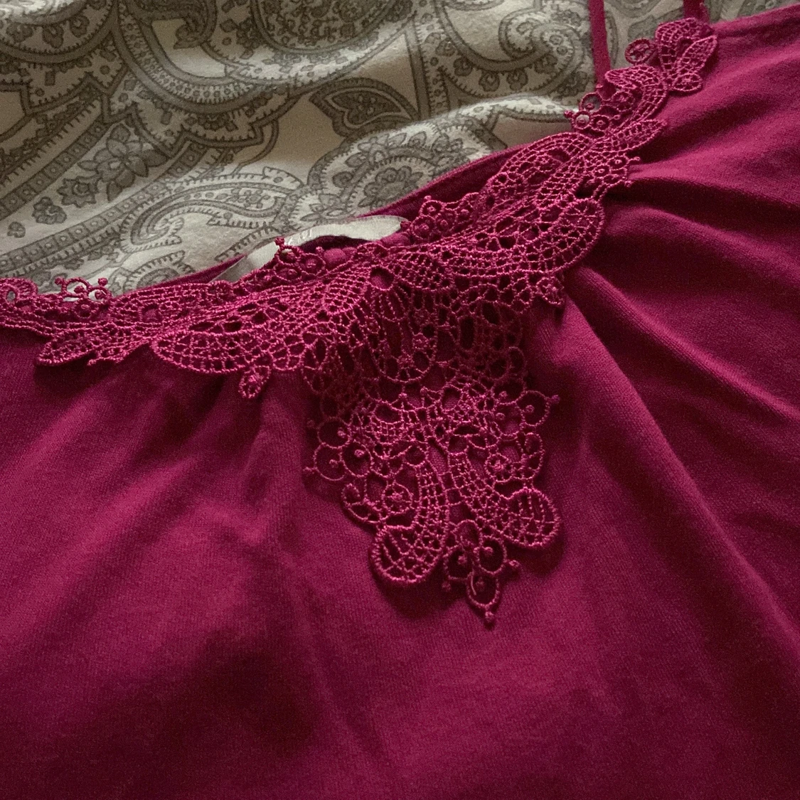 Rosa topp med spets - 91