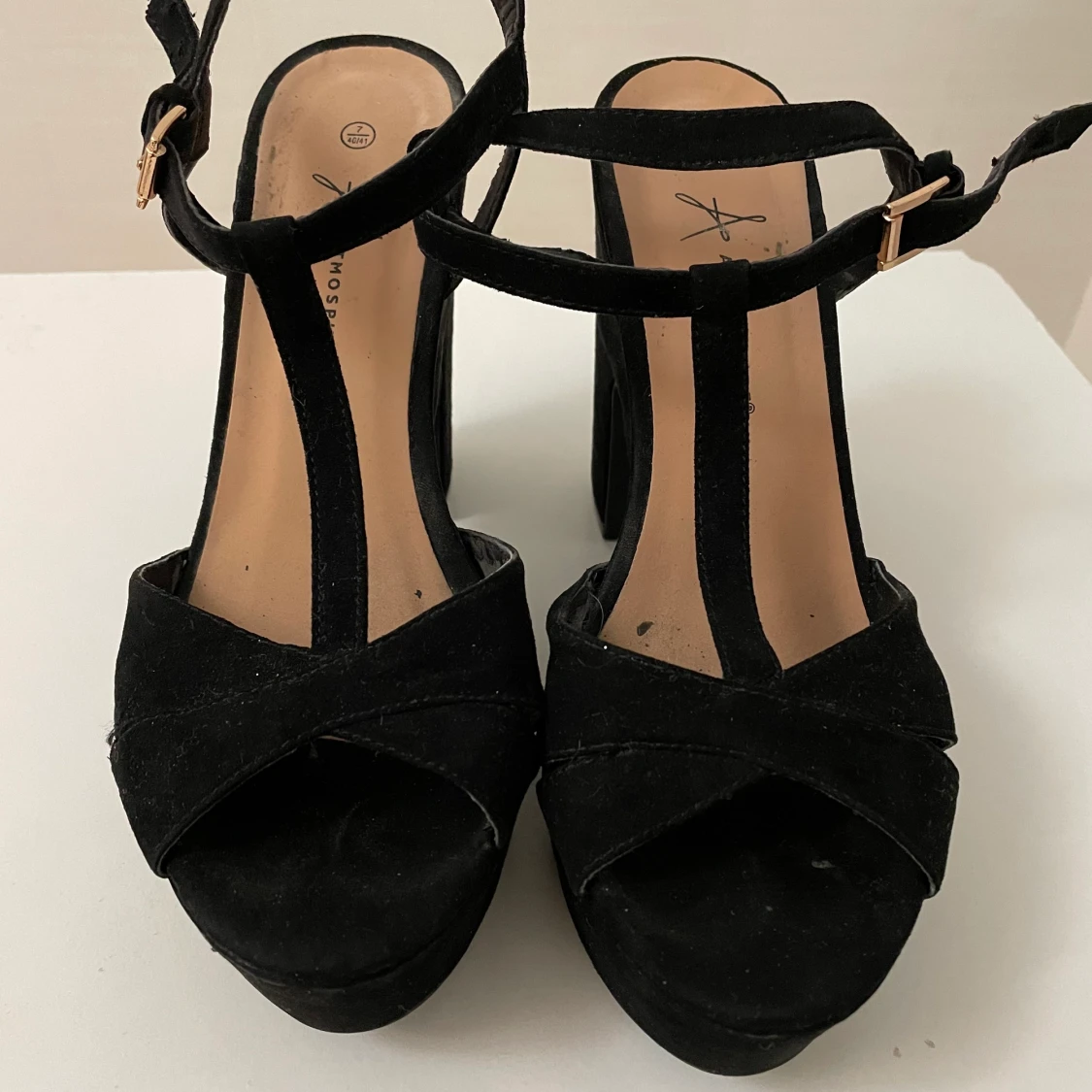 Svarta Klackskor storlek 40 - 91