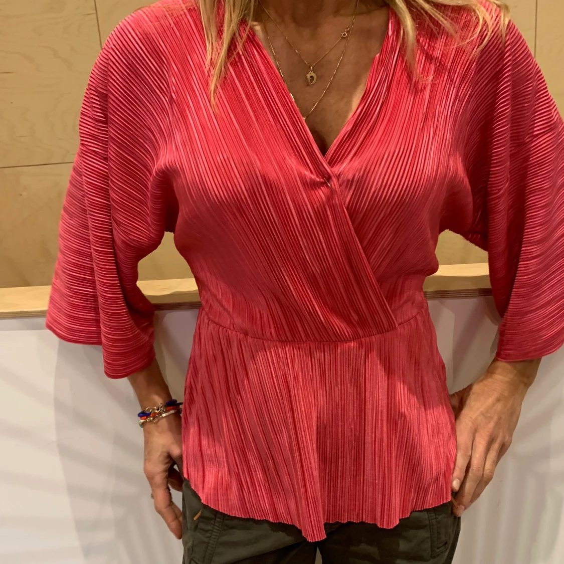 Rosa blus 👚 stretchig