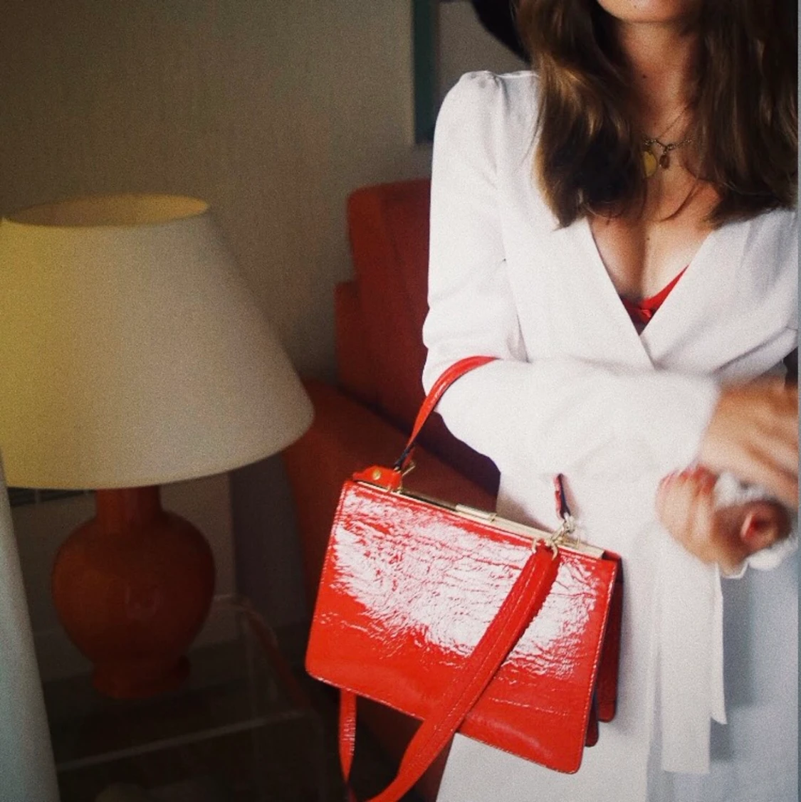 Röd väska - 91