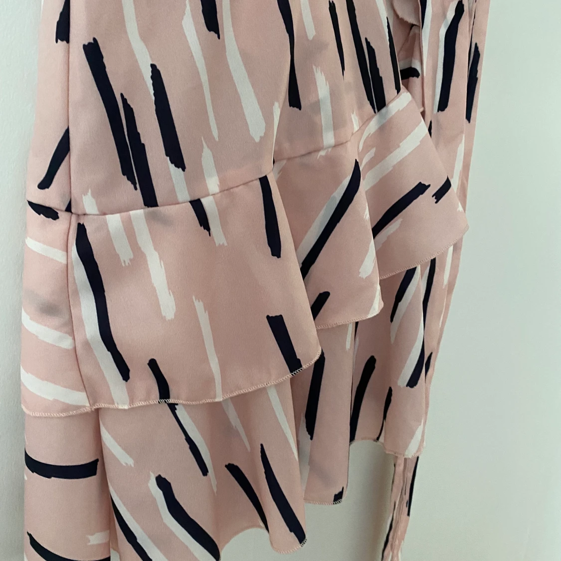 Rosa wrap around klänning - 90