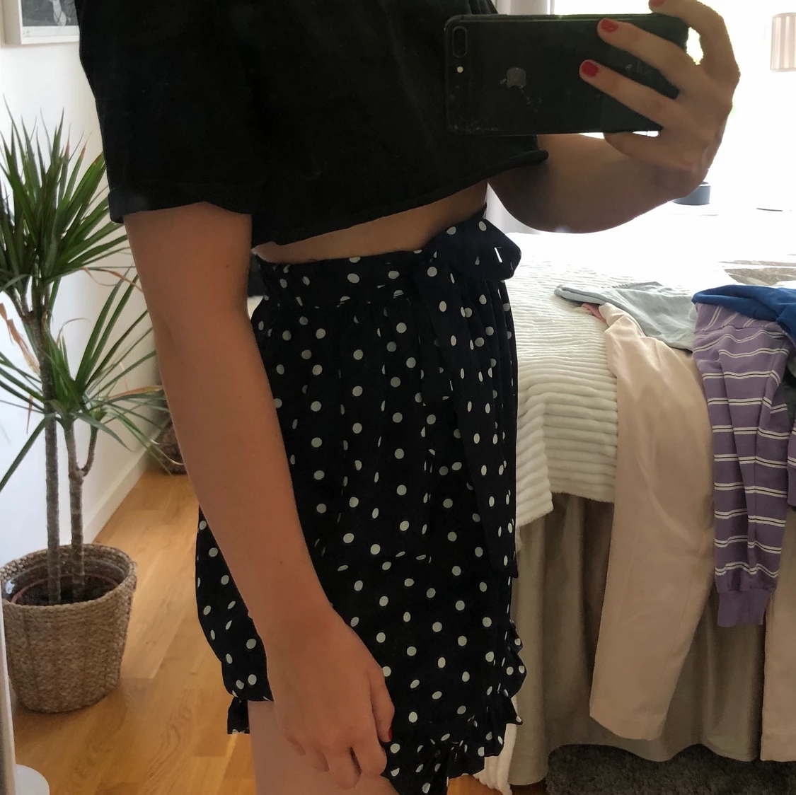 Marin prickig kjol  - 91