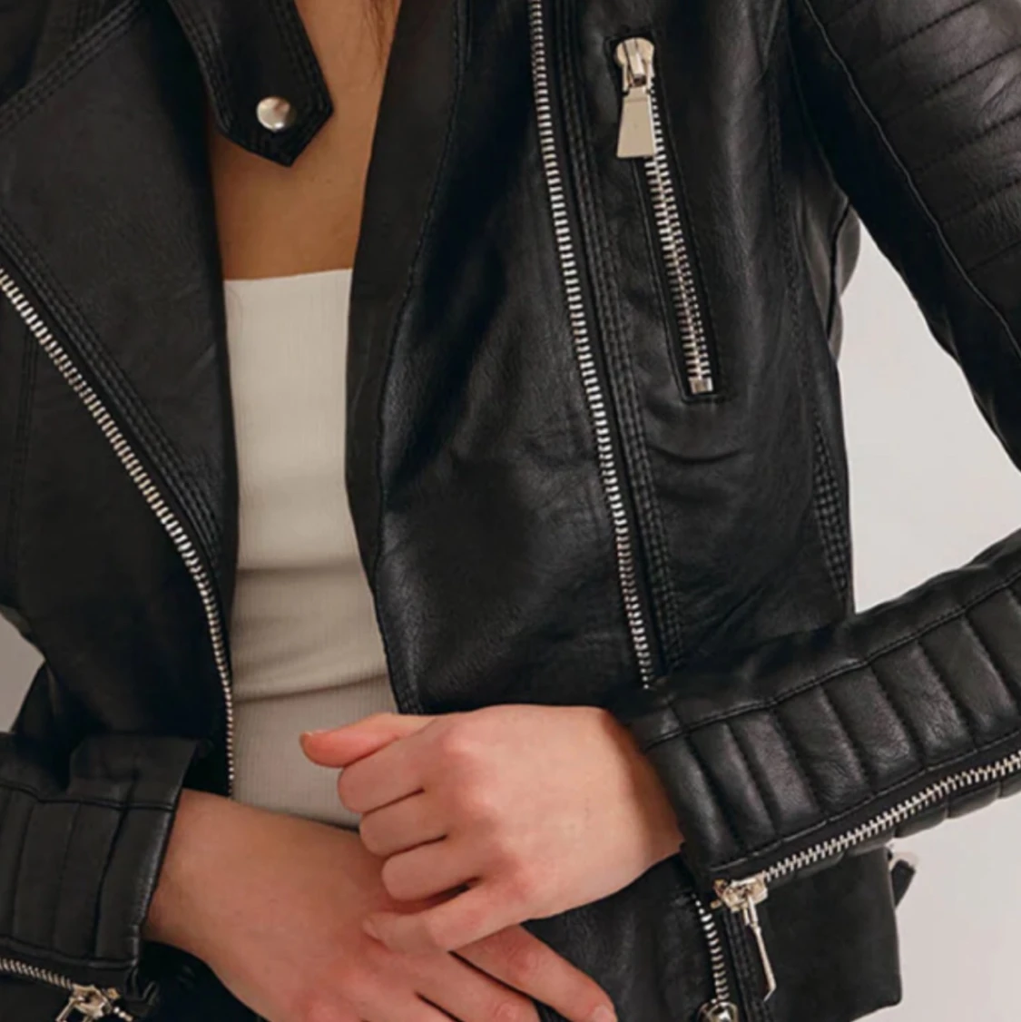 Skinnjacka - moto jacket - 90