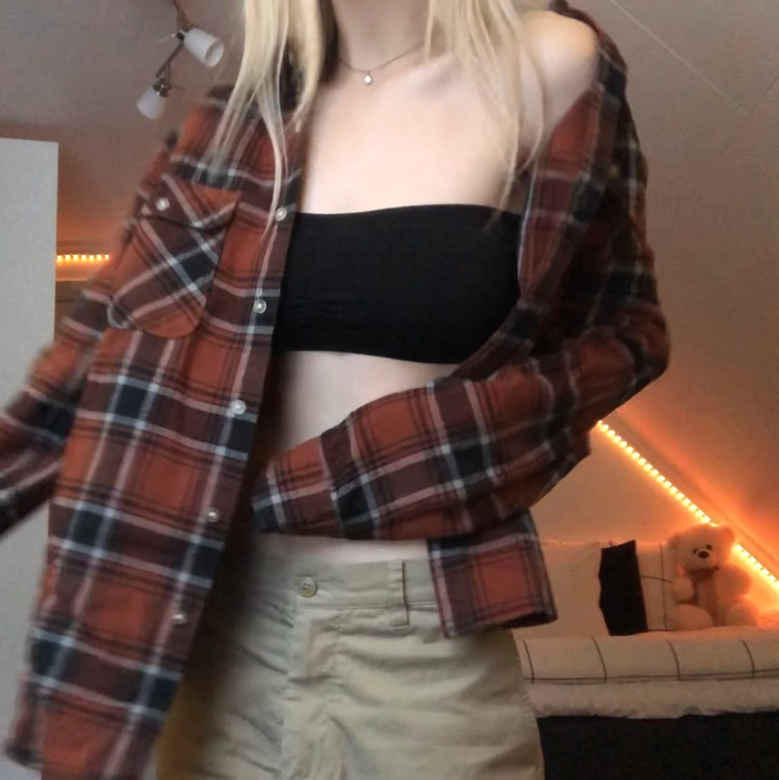 Brun flannel skjorta ♥️