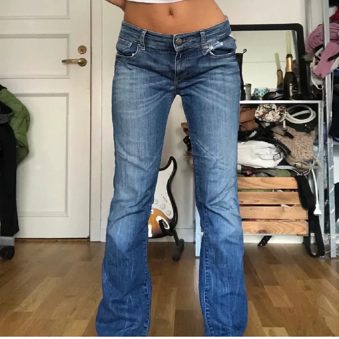 Lågmidjade jeans