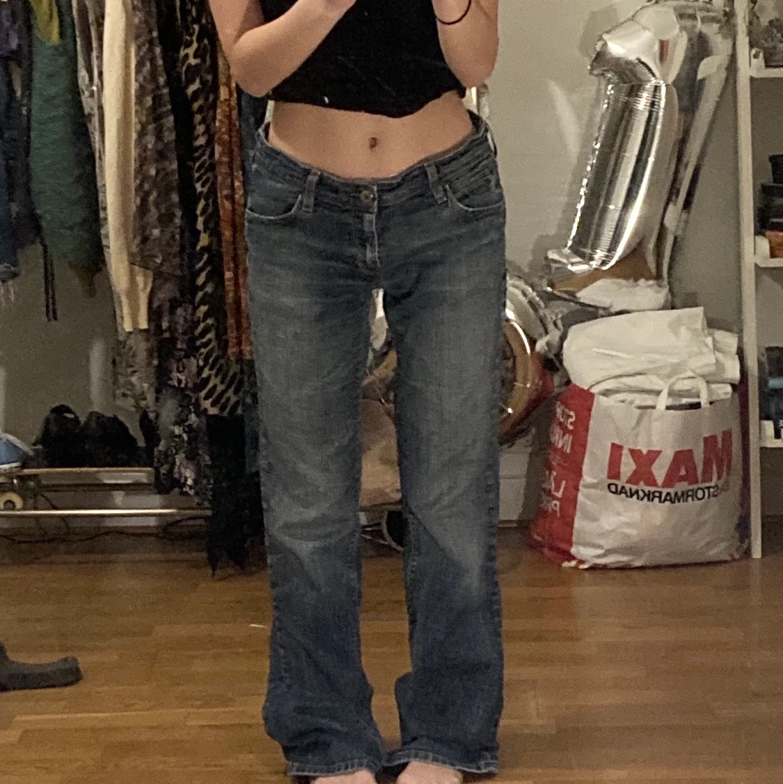 Lågmidjade Levis jeans