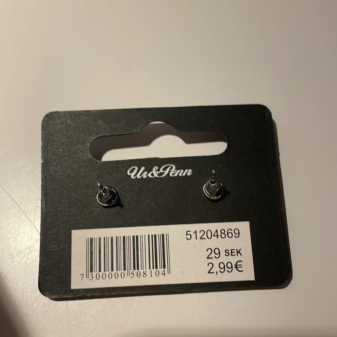 silvriga stjärn örhängen - 90