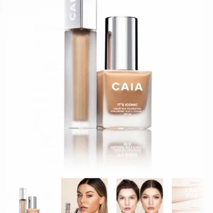 Caia it’s Iconic duo - Säljer min foundation och concealer från caia ( It’s iconic duo) i färgen 3W eftersom den va för mörk för mig. Endast testat typ 2 pumpar så den är nästan som ny☺️  köpte för 425kr och säljer för 300🤍