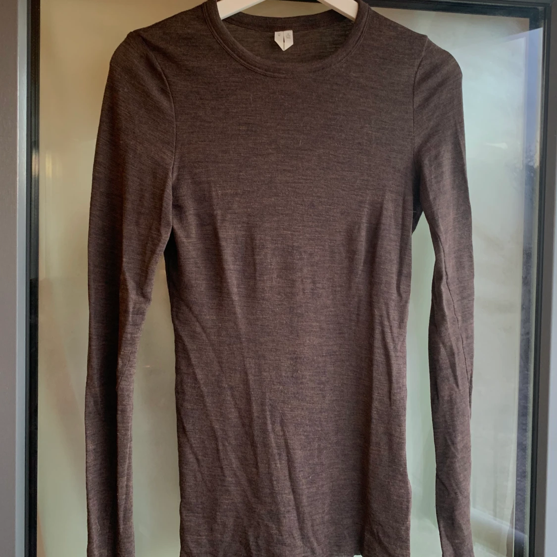 Arket brun Merino Ull Långärmad Tröja