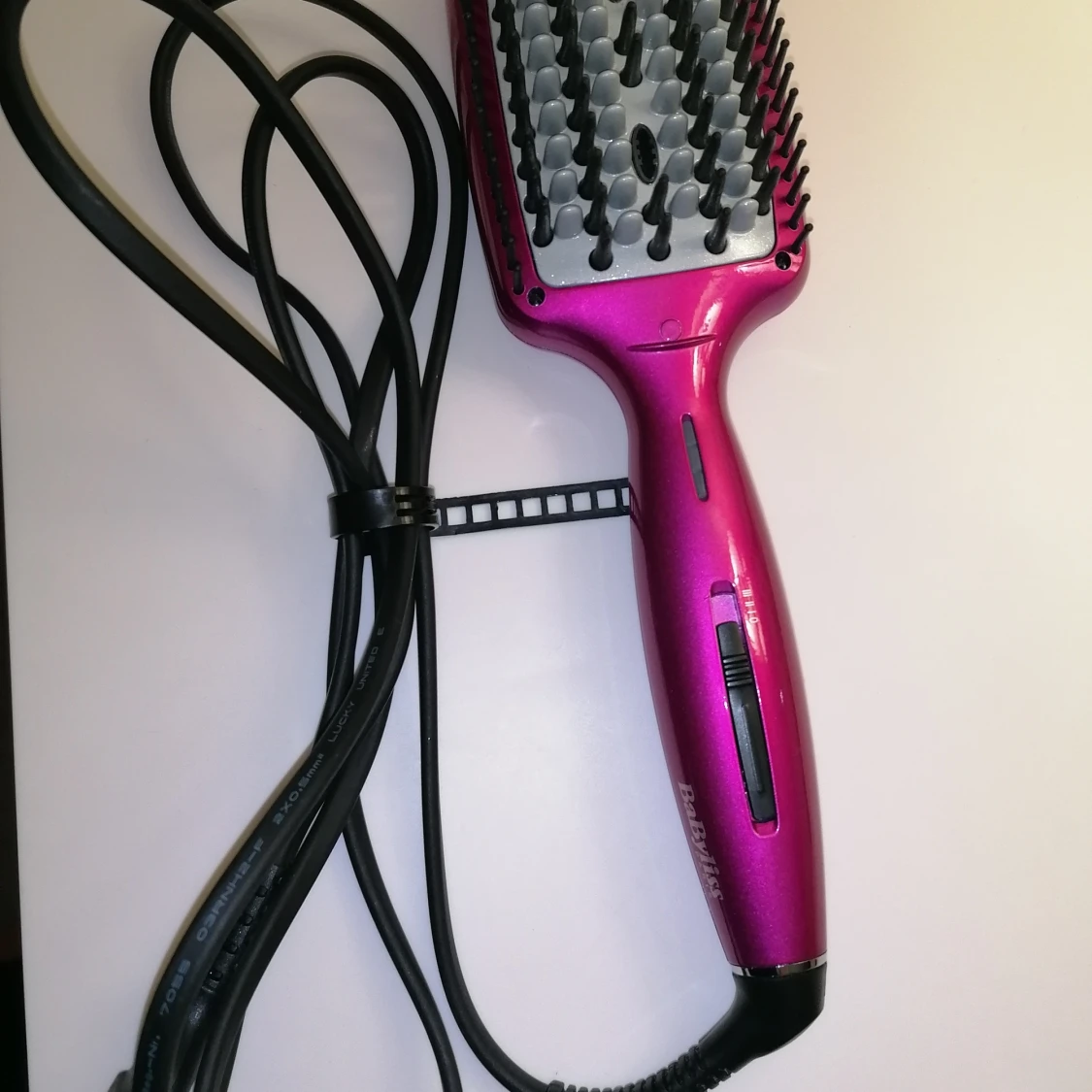 Hair straightner brush