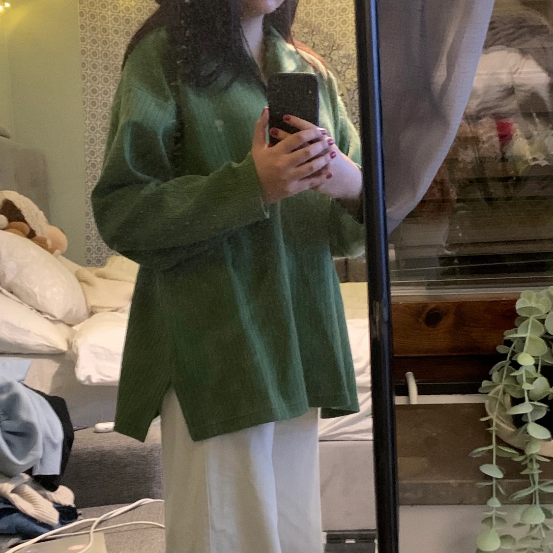 Grön secondhand tröja - 90