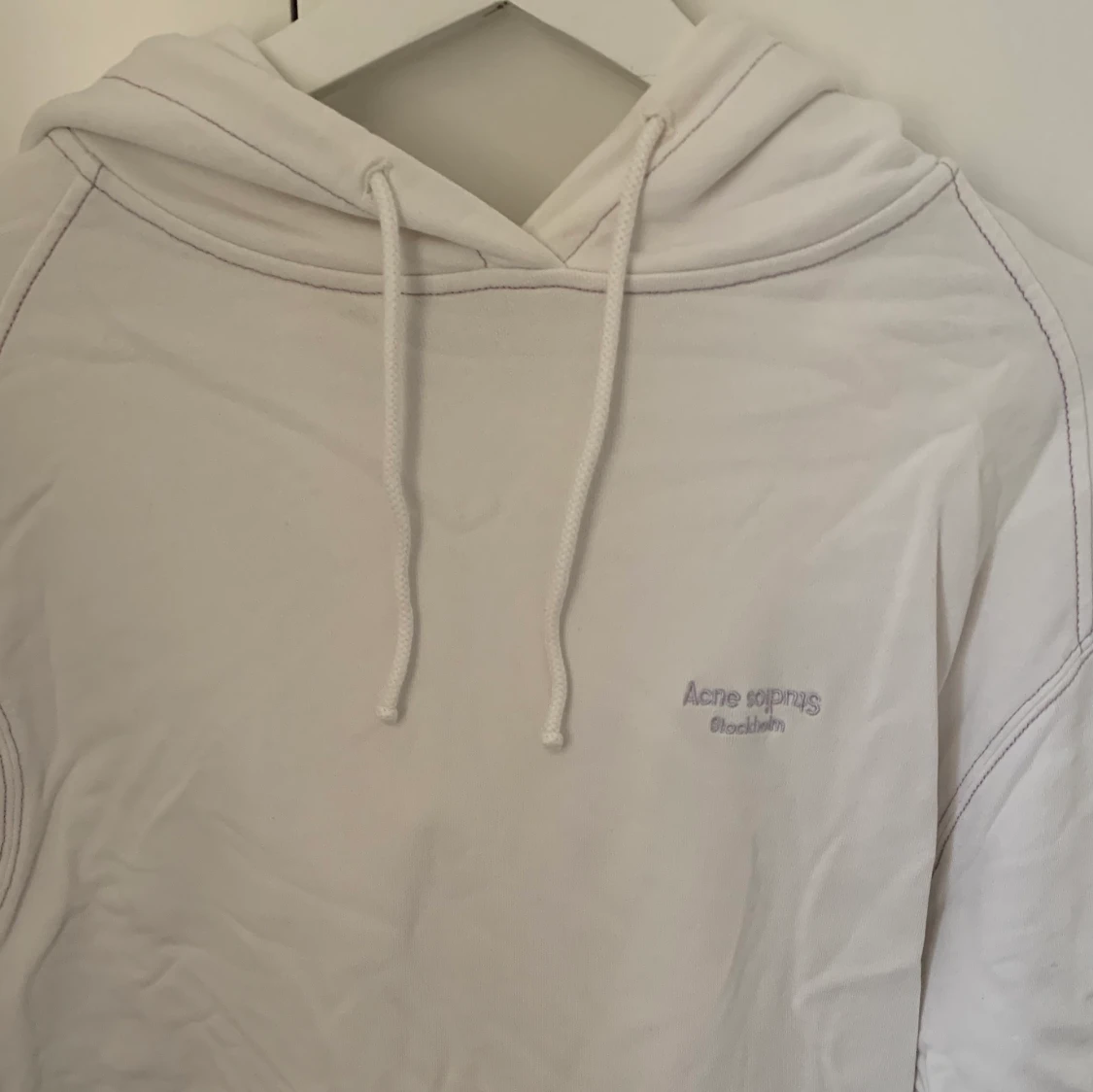 Acne Hoodie Vit  - 91