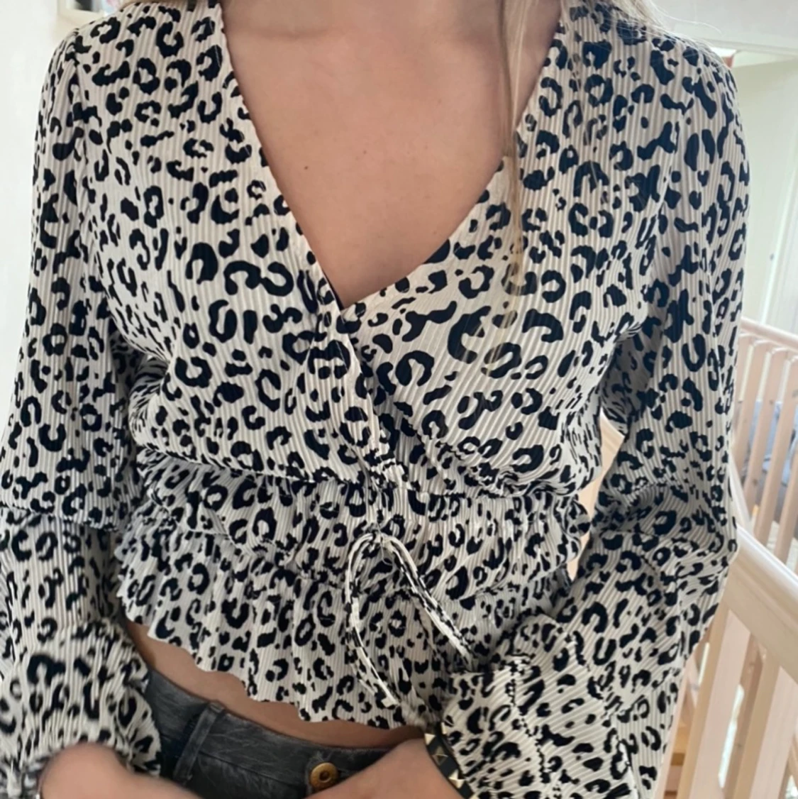 Så fin leopardmönstrad blus💘💘💘 - 91