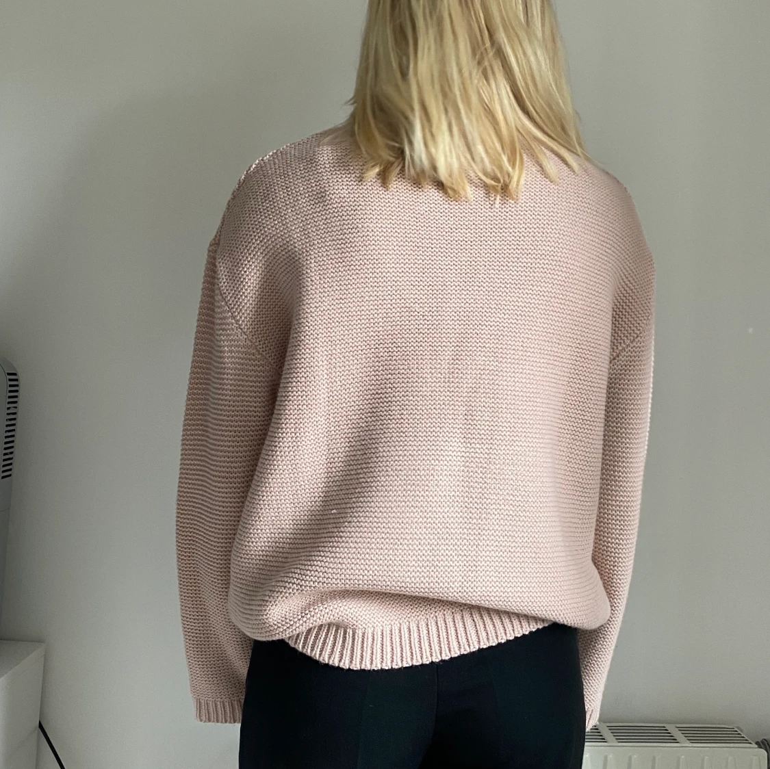 Rosa polo tjocktröja  - 91
