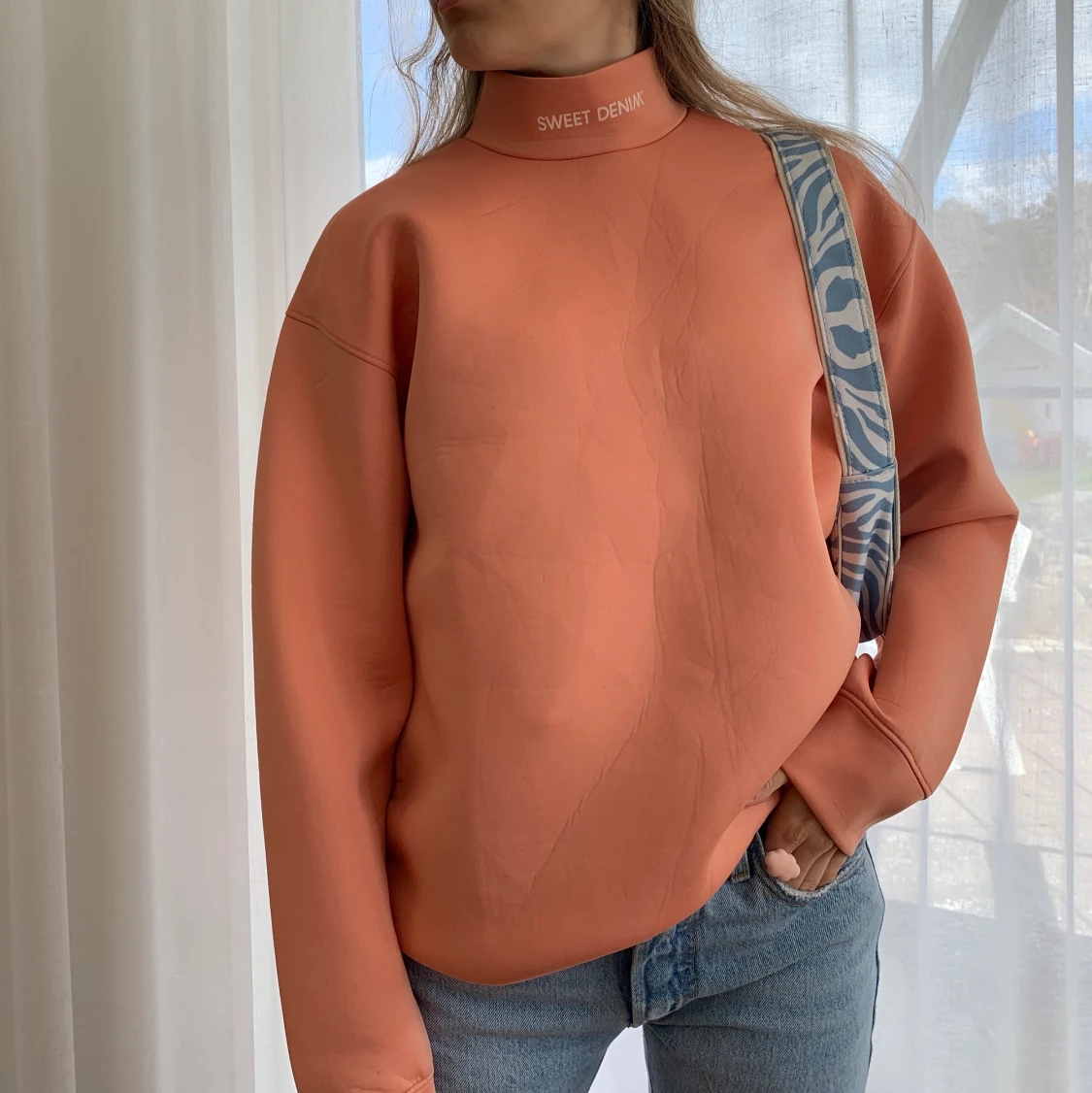 SJUKT UNIK SWEATSHIRT 🐠✨🌸💚💗 - 90