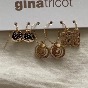 3 par guld örhänge  - Oanvänd 