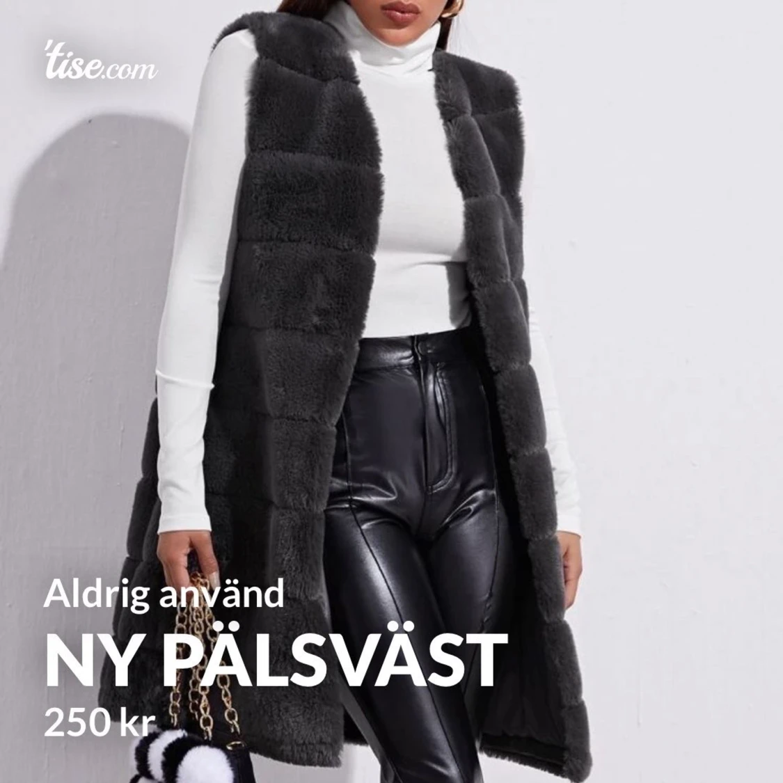 Ny fuskpäls väst xs- s-m