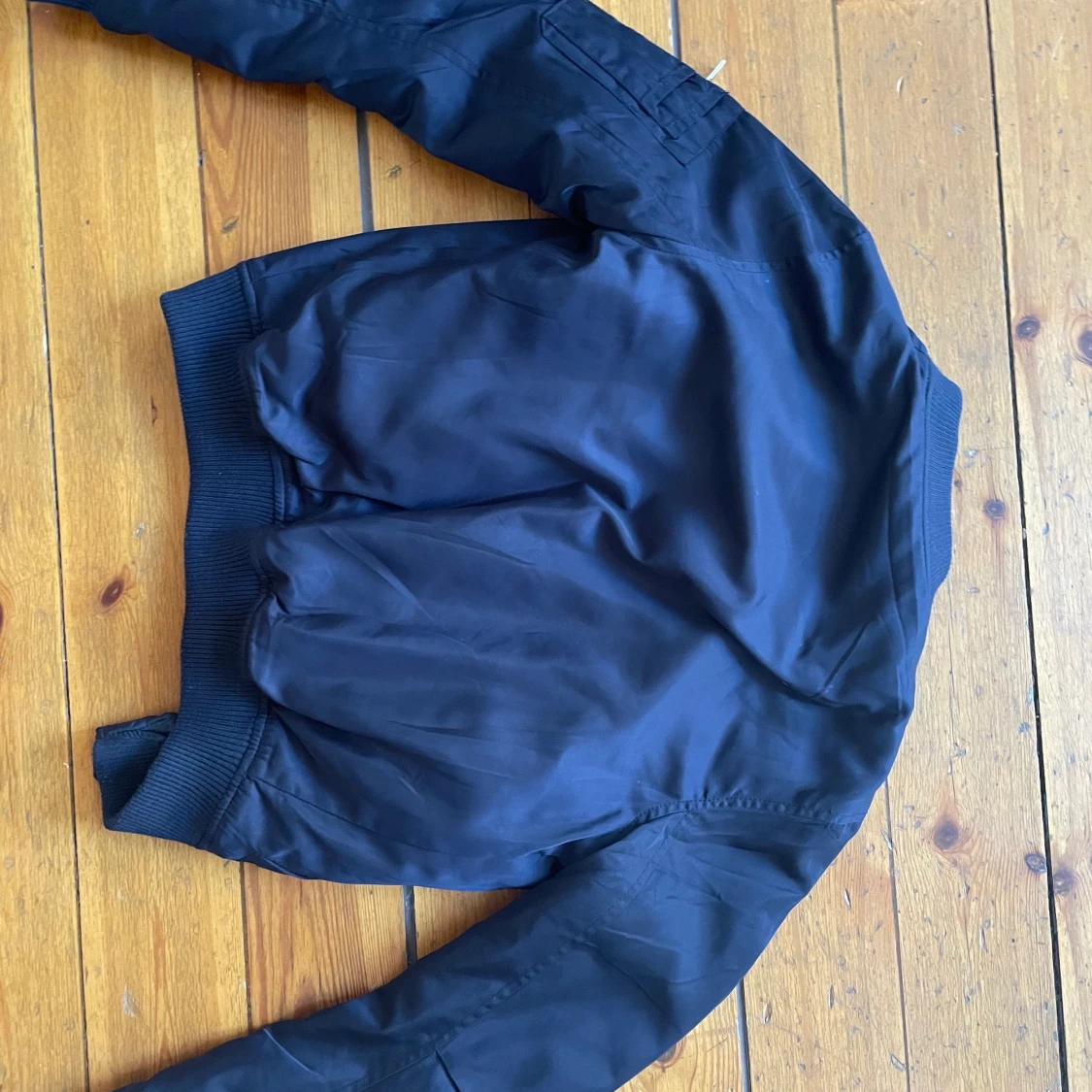 Snygg vår jacka bomber jacka mörk blå - 90