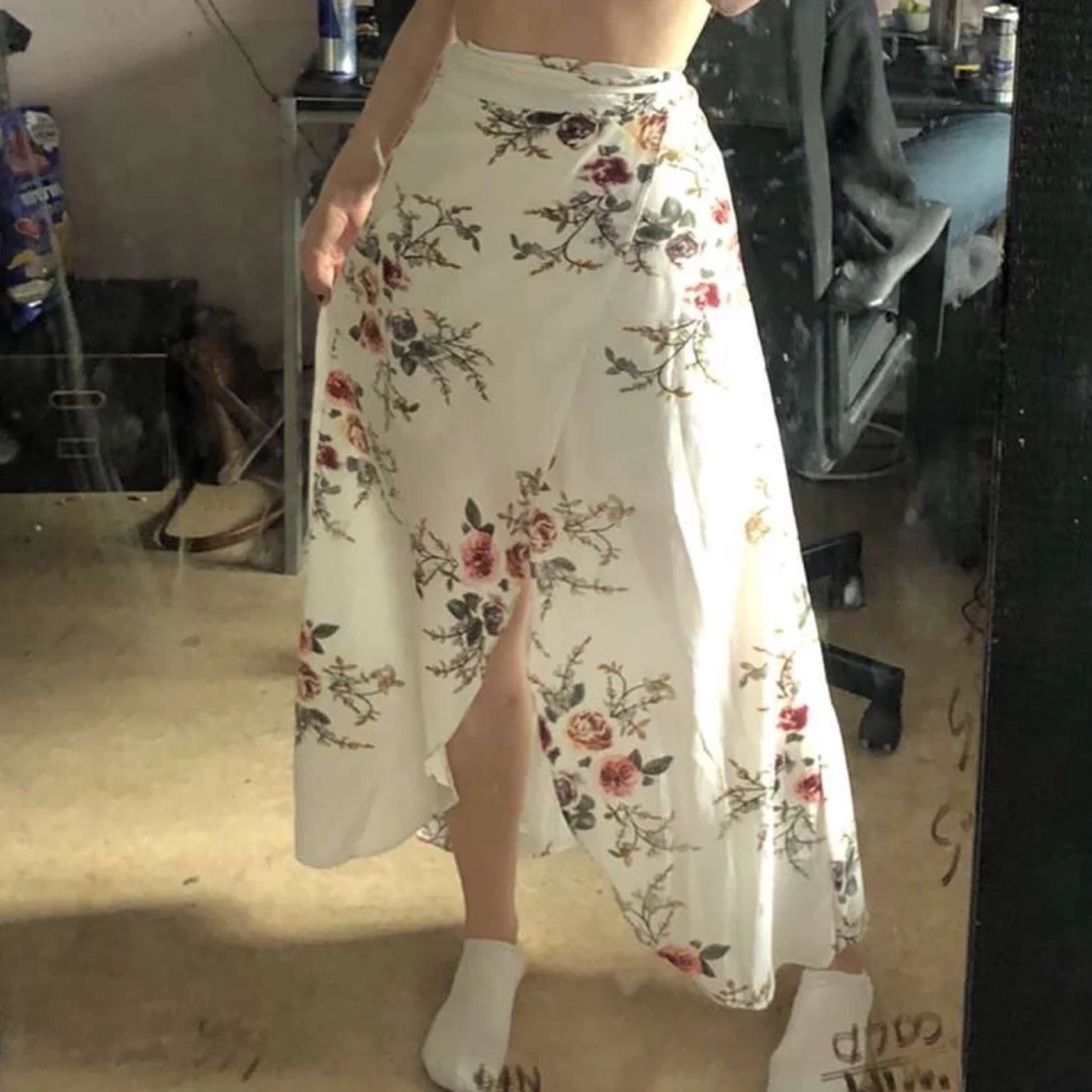 Blommig långkjol  - 90