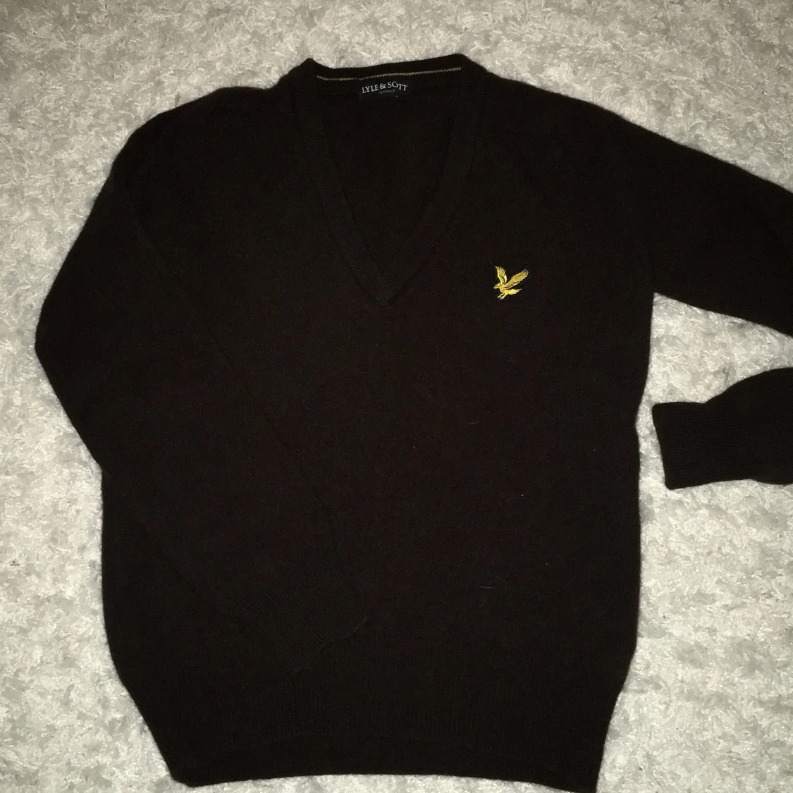 Brun ull lyle & scoot tröja - 90