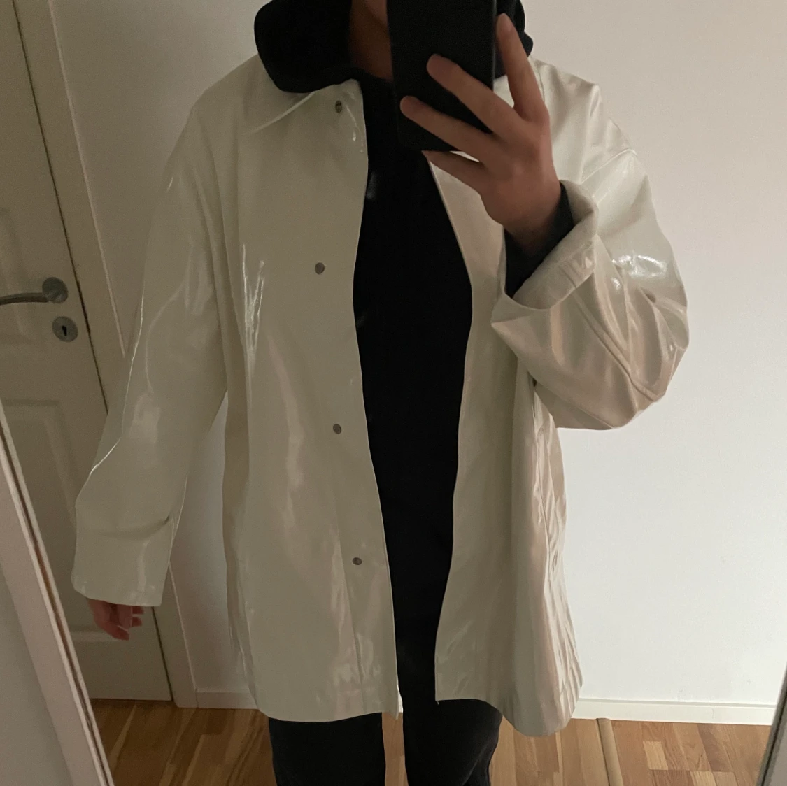 Skjortjacka i vinyl - 90