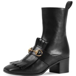 Gucci leather kiltie ankle boots - Size 37 Gucci ankle boots in new condition gently worn once