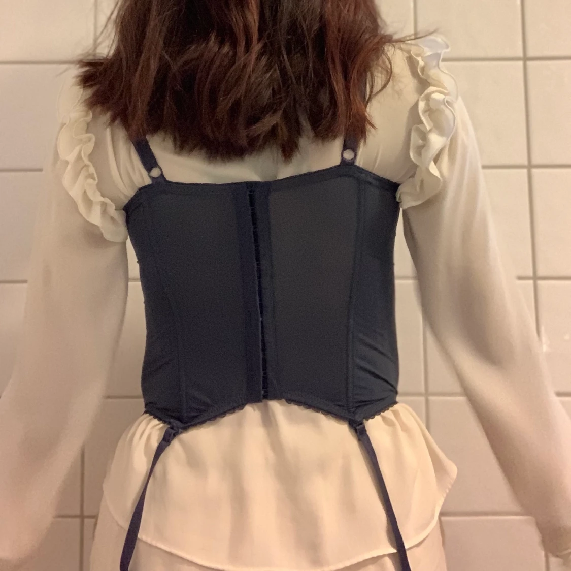 Blå korsett - 90