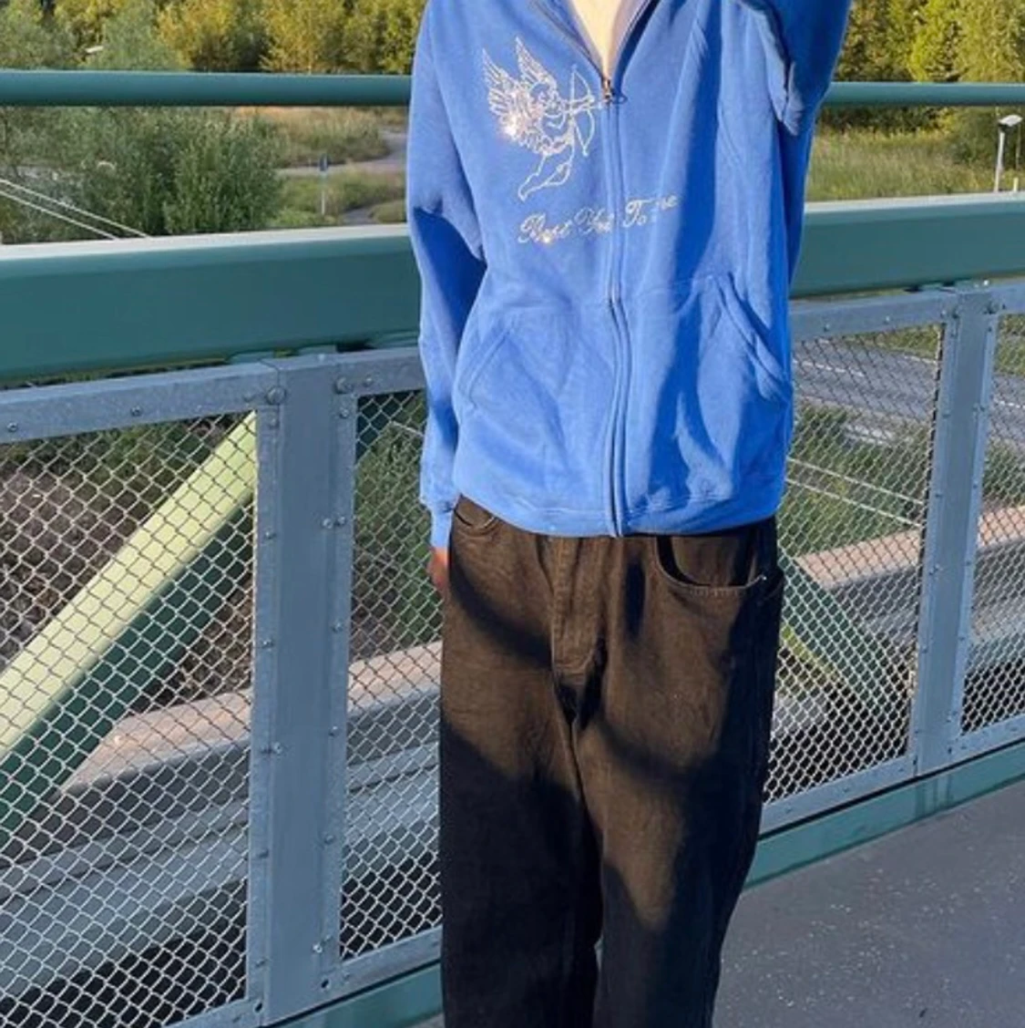 Rhinestone hoddie  - 90