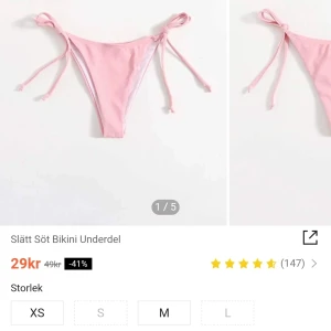 Bikini underdel shein xs - Helt nytt. Säljer pga den passar inte mig och returdatumet har passerat. Skriv om du vill ha fler grejer så kollat vi på fraktkostnad.