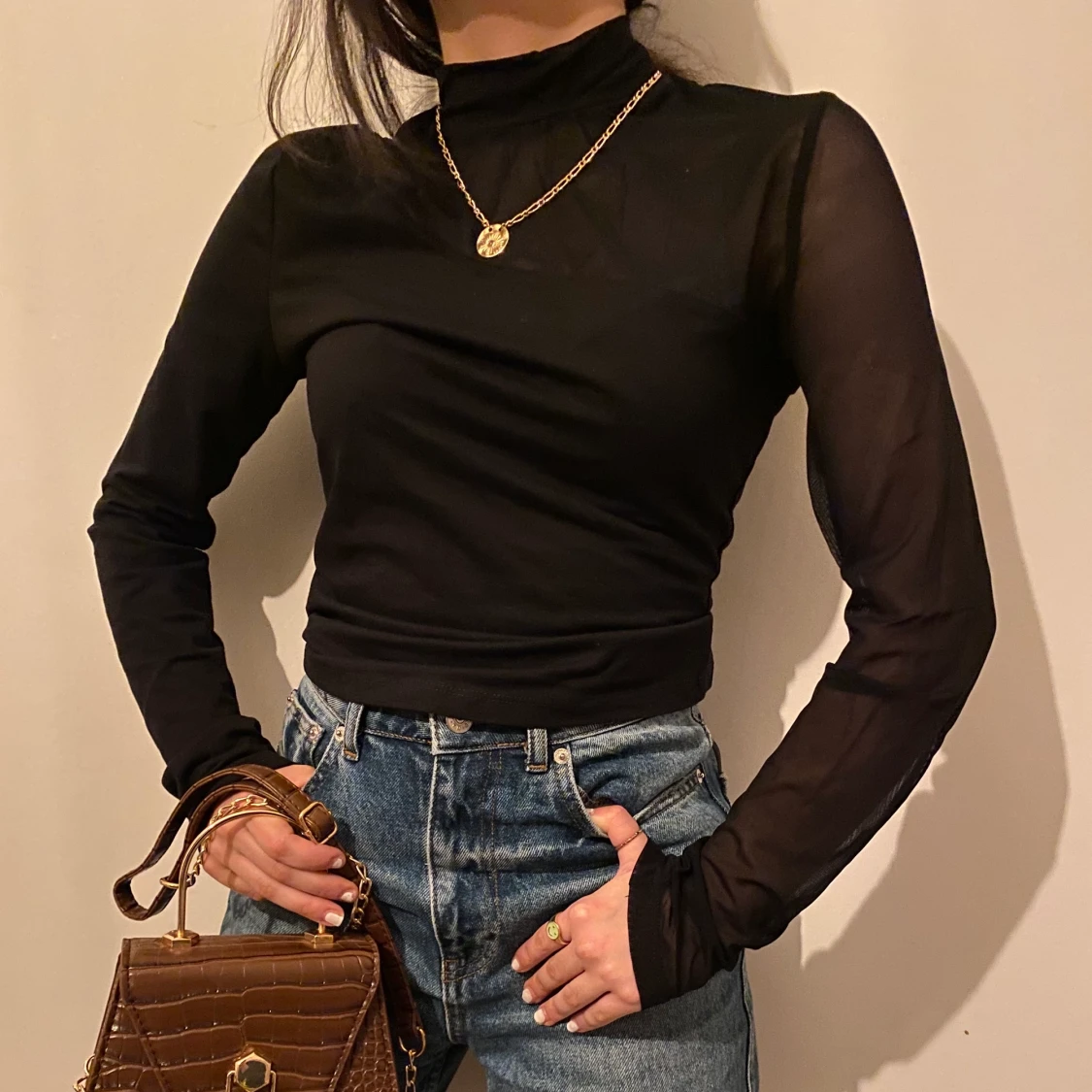 Svart topp storlek XS/S