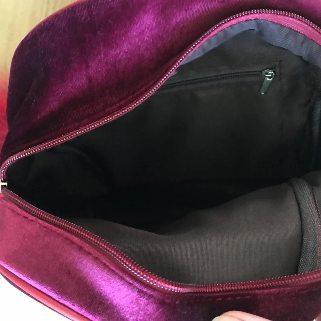 Ryggsäck i velour - 90