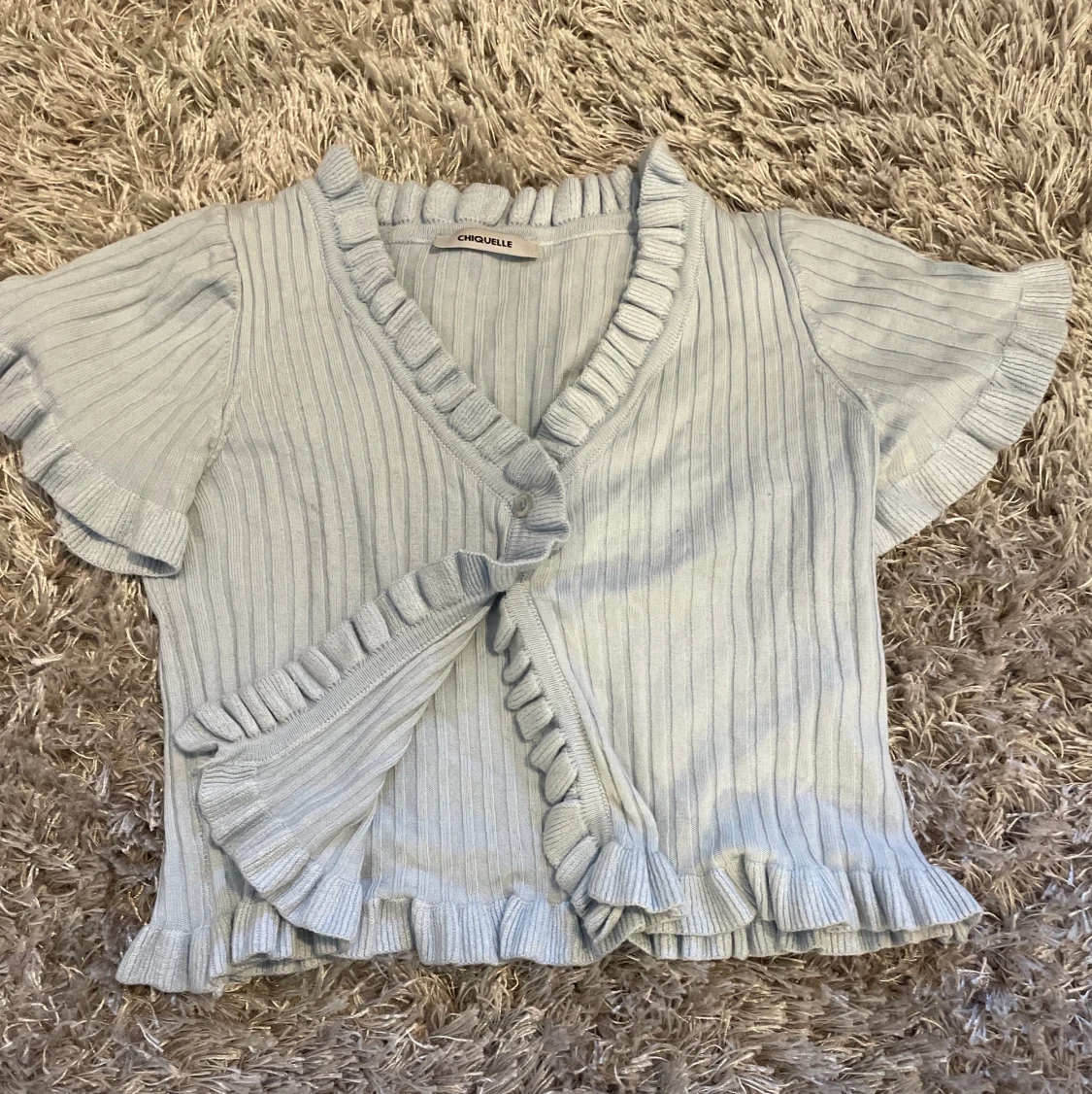 Ljusblå Kofta/Topp från chiquelle - 90