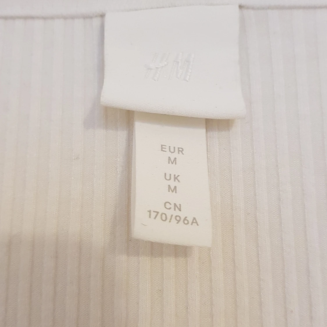 Vit långarmad tröja från H&M💕 - 91