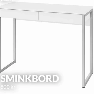 Sminkbird - sminkbord från Ikea, originalpris=1295kr  Bredd: 125.8 Djup: 51.6 Höjd: 76.5 cm
