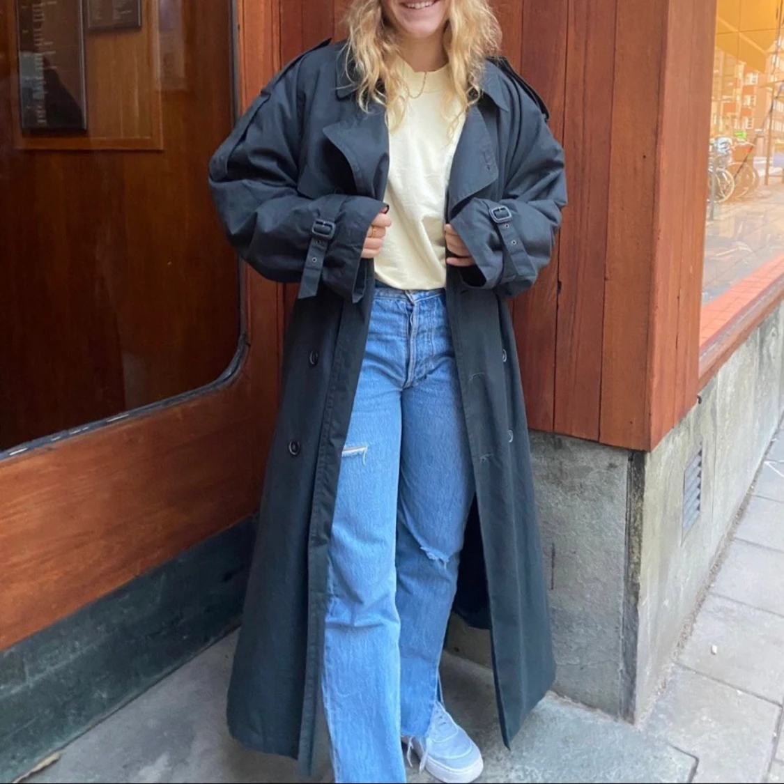 Oversized vintage trench