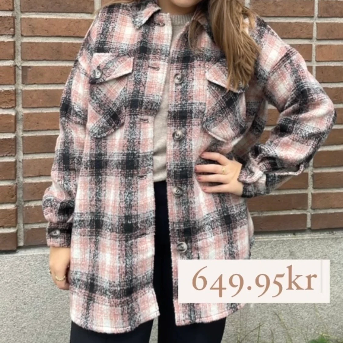 Rutig jacka i alla möjliga storlekar 