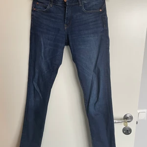 Jeggings med låg midja - Jeggings från H&M i mycket bra skick. Låg midja, stl 27/30. Ankellånga