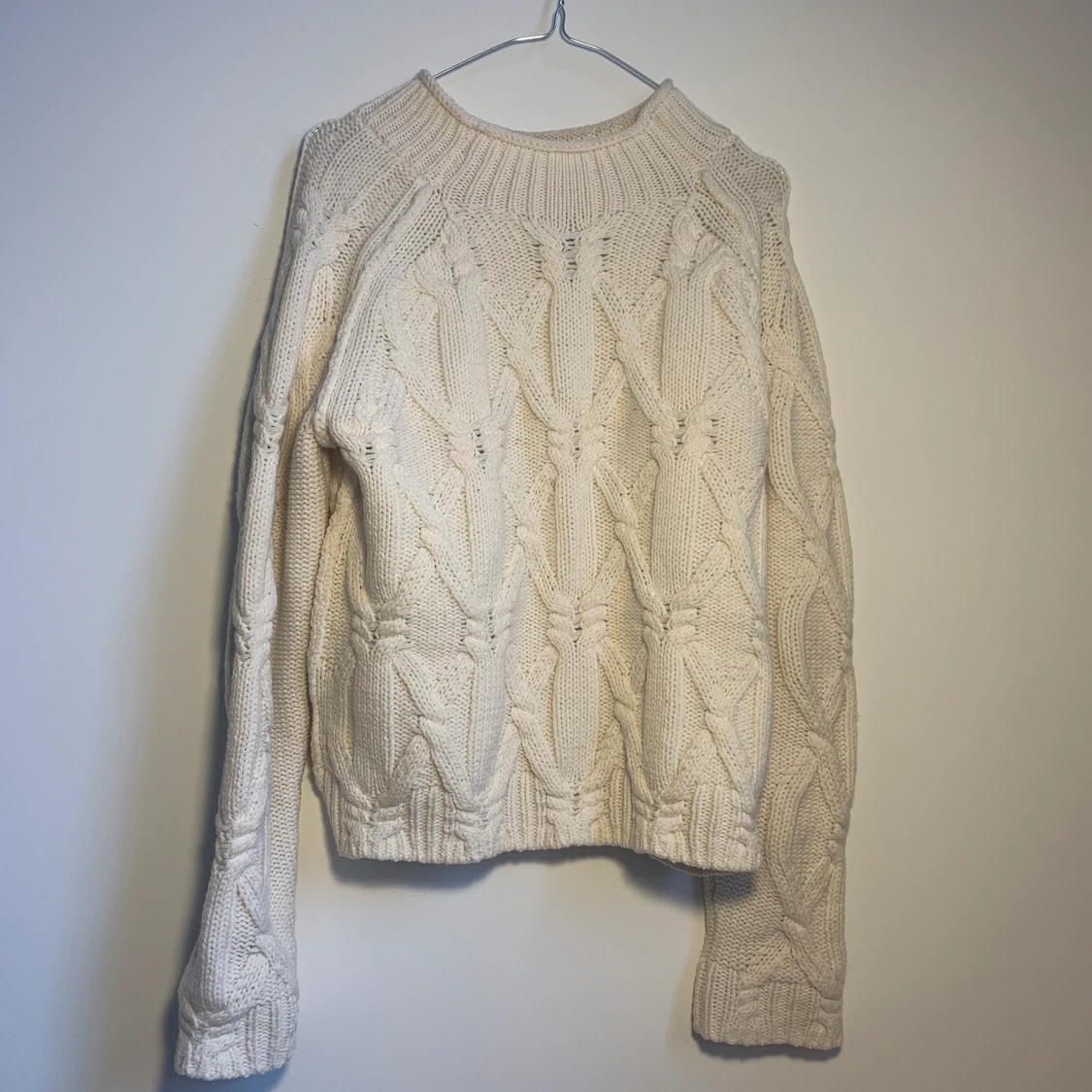 Acne cannick cable knit ecru beige - 90